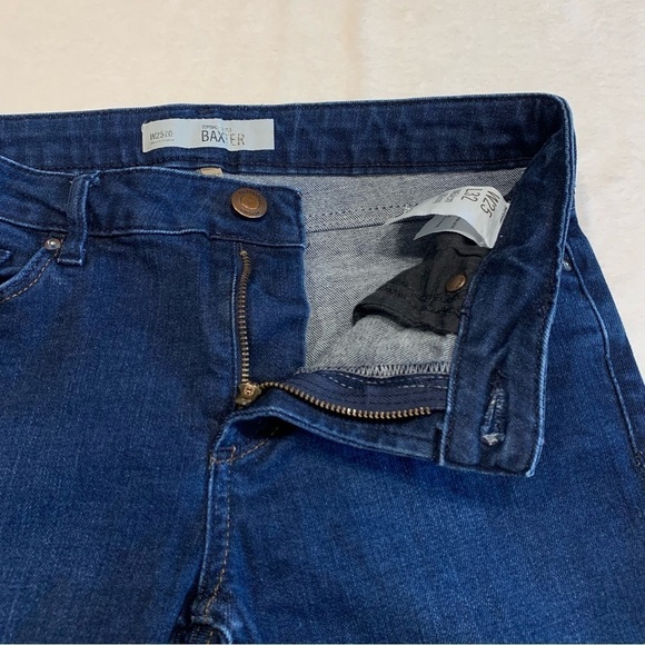 EU Topshop Moto Baxter High Rise Blue Denim Skinny Jeans - Picture 4 of 13